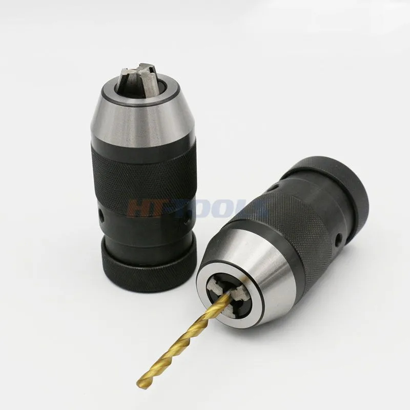 Cuck de taladro sin llave con cónico montado